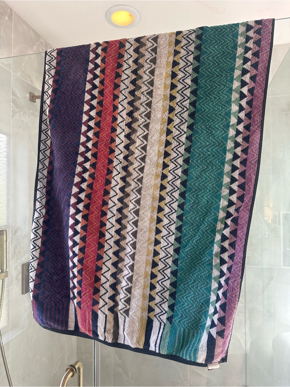 Missoni Home Orange Label Multicolor Zigzag Textile